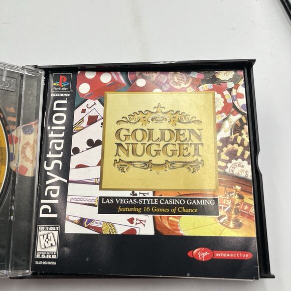 Golden Nugget PS1 Complete In Box Casino Game - Picture 6 of 8
